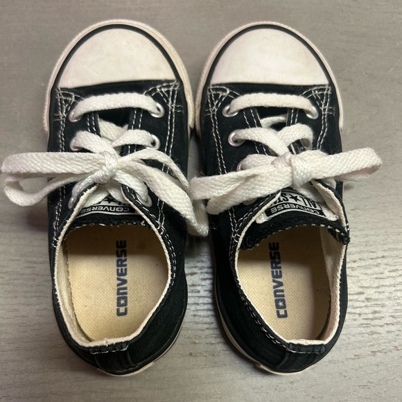 Converse All Star Infant/Toddler Boys Black Shoes~Size 8 Set Of 2 - Picture 14 of 16